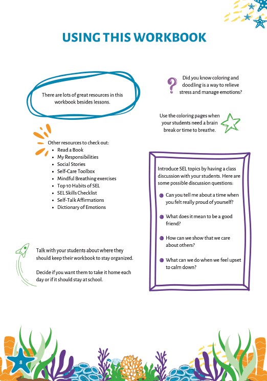 Social Emotional Learning Classroom Workbook - Grade 2, 2nd edition