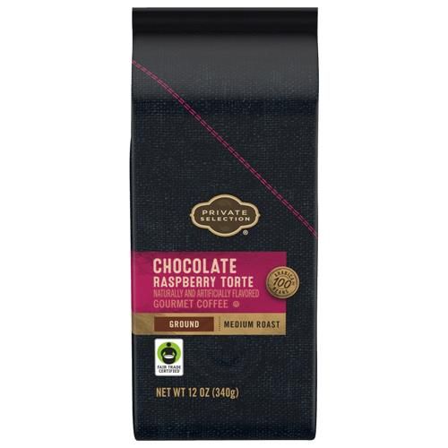 Private Selection Chocolate Raspberry Torte Medium Roast Ground Coffee 12 oz